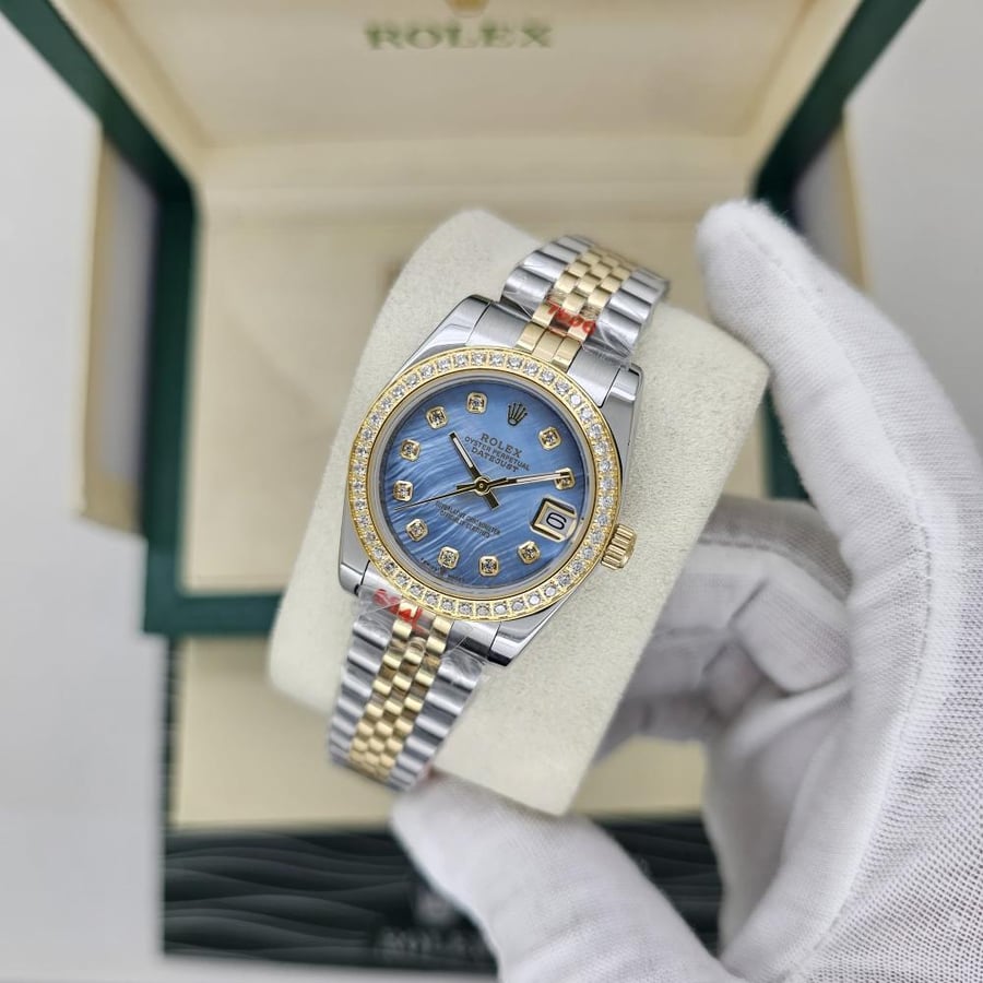 ساعة رولكس ديت جست - مينا أزرق بطارية-Rolex Datejust - Blue Dial-ونر