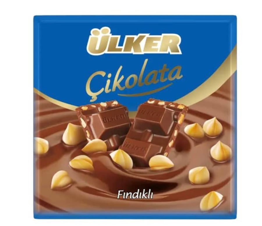 Ulker chocolate with hazelnut (blue) 6 pieces price for the carton
