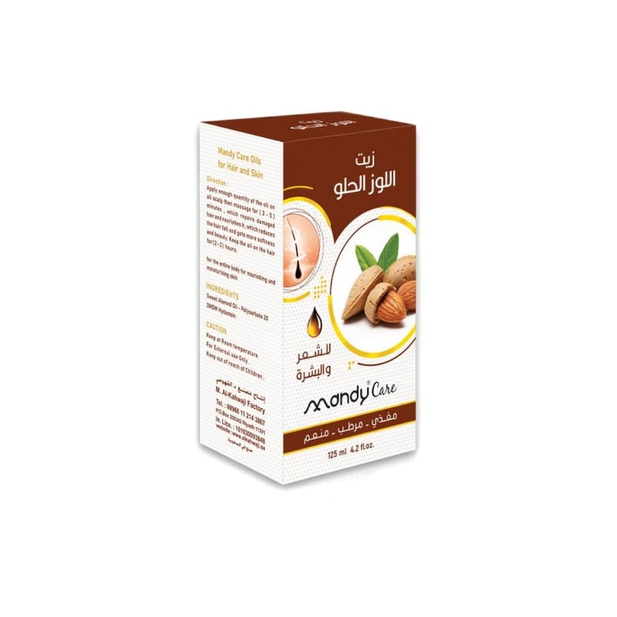 Mandy Care Sweet Almond Oil for hair and skin care 125ml