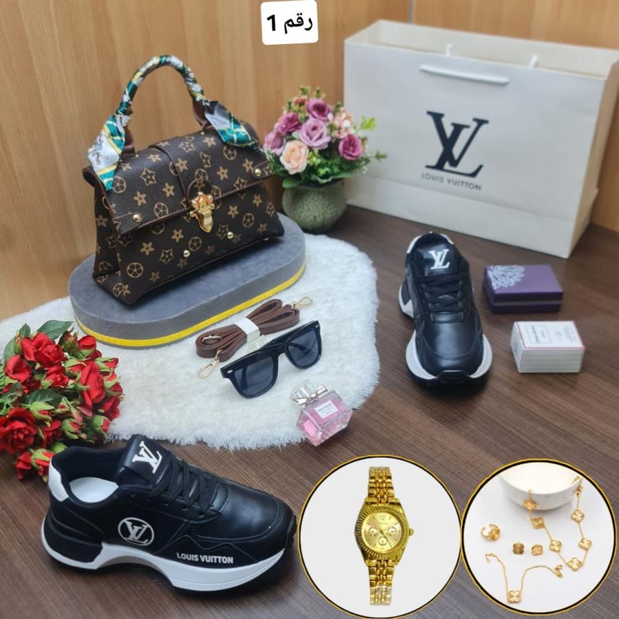 طقم شنطة ماركة لويس