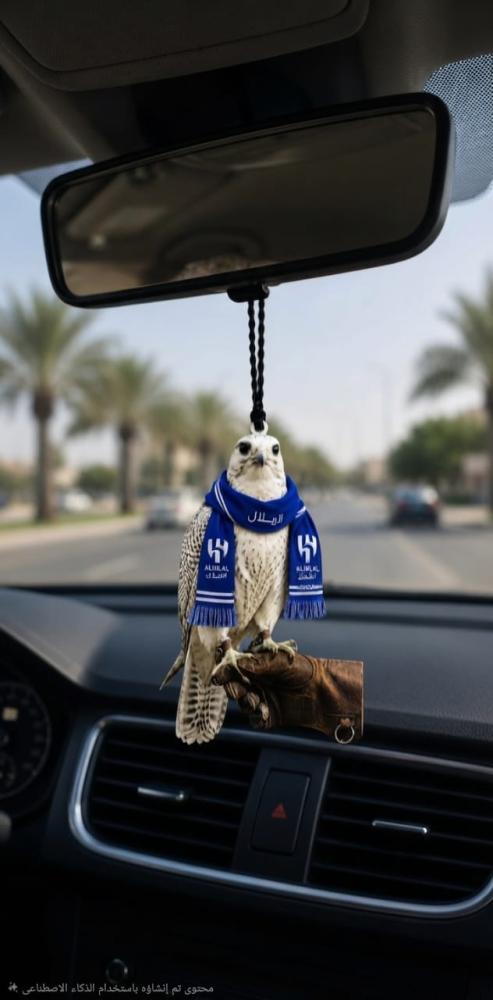 تعليقة الصقر نادي الهلال بشكل جديد