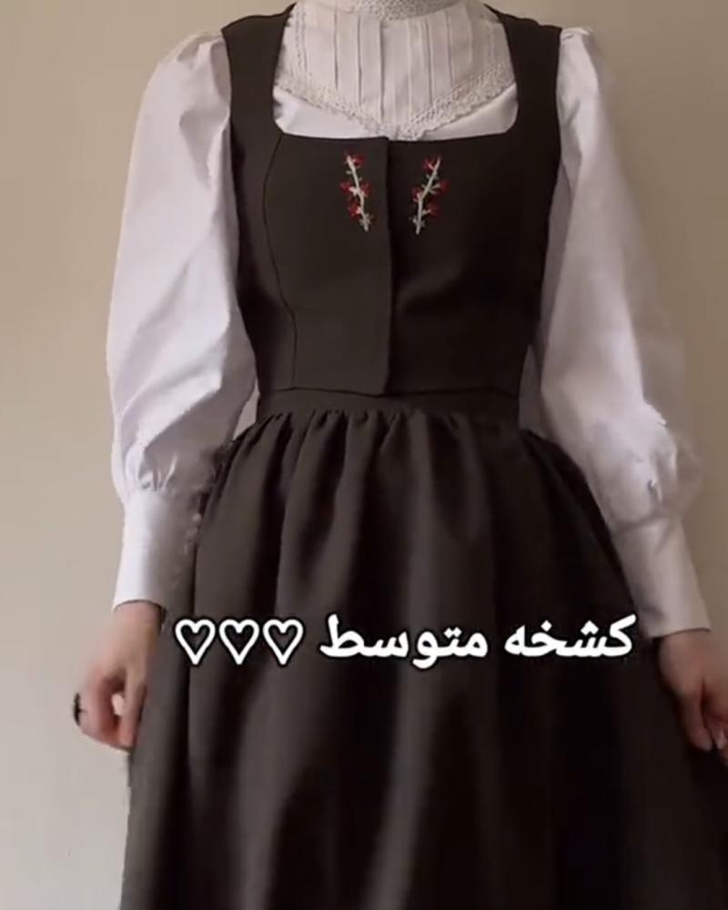 مريول مدرسي جديد 2025 زيتي متوسط