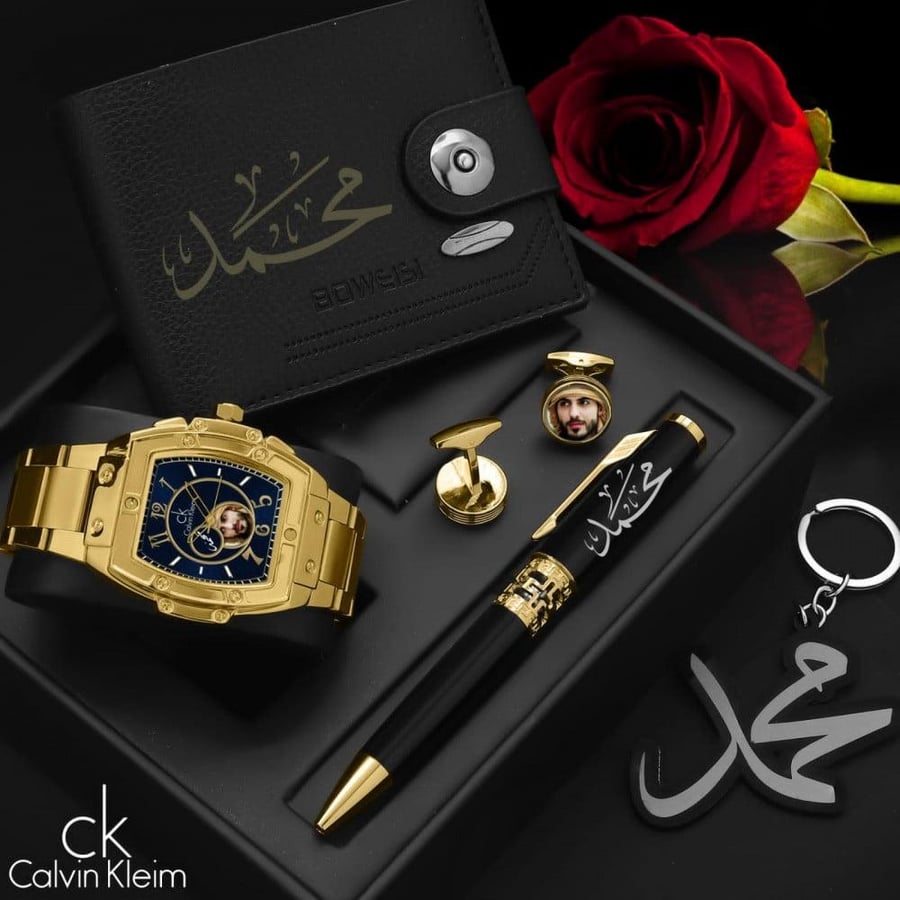 طقم ساعه رجالي شكل باتيك