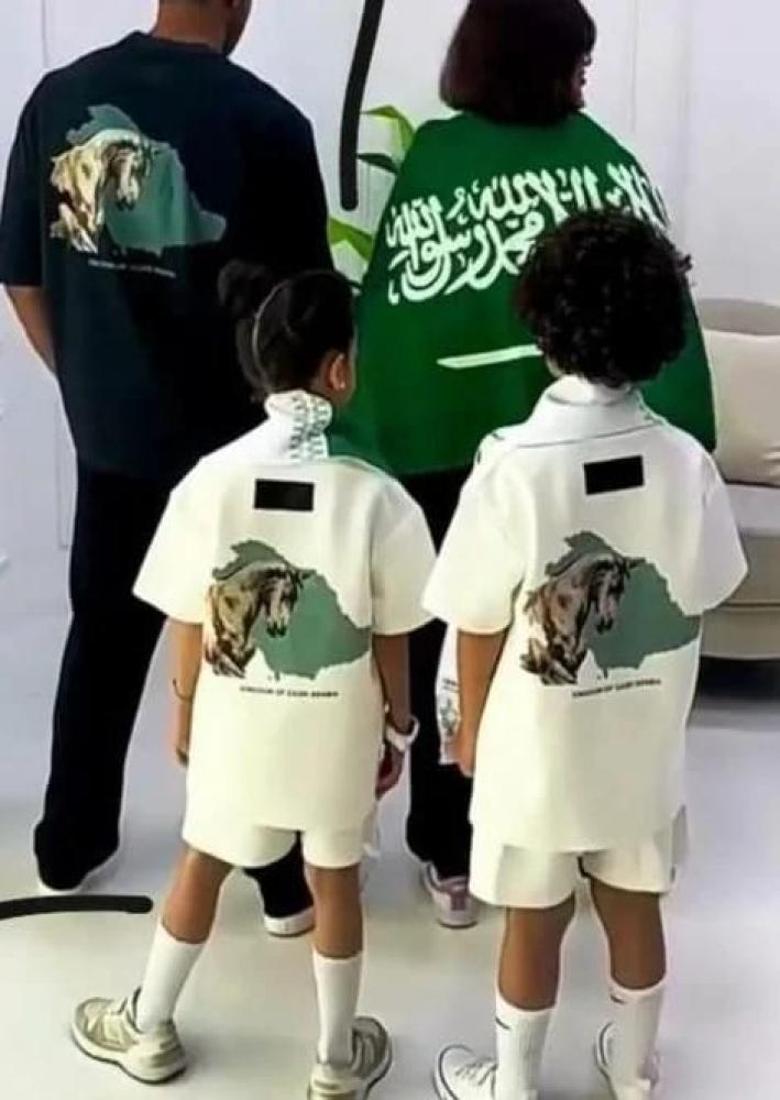 طقم تيشرت وشرت اليوم الوطني