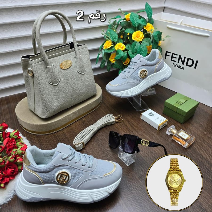 Bag and shoes set, Fendi brand, same as the picture