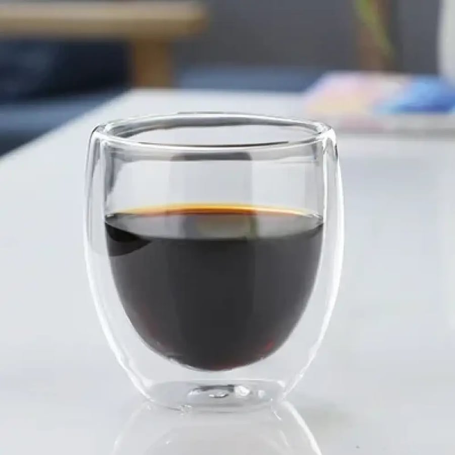 كوب زجاجي مزدوج 250-450ML