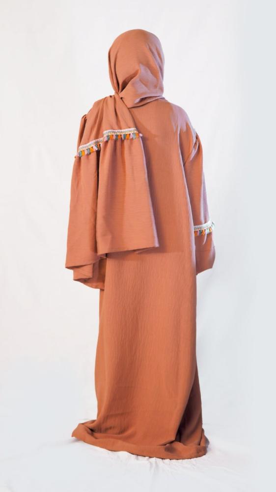 Girls' prayer set with an Eastern touch - Light orange
