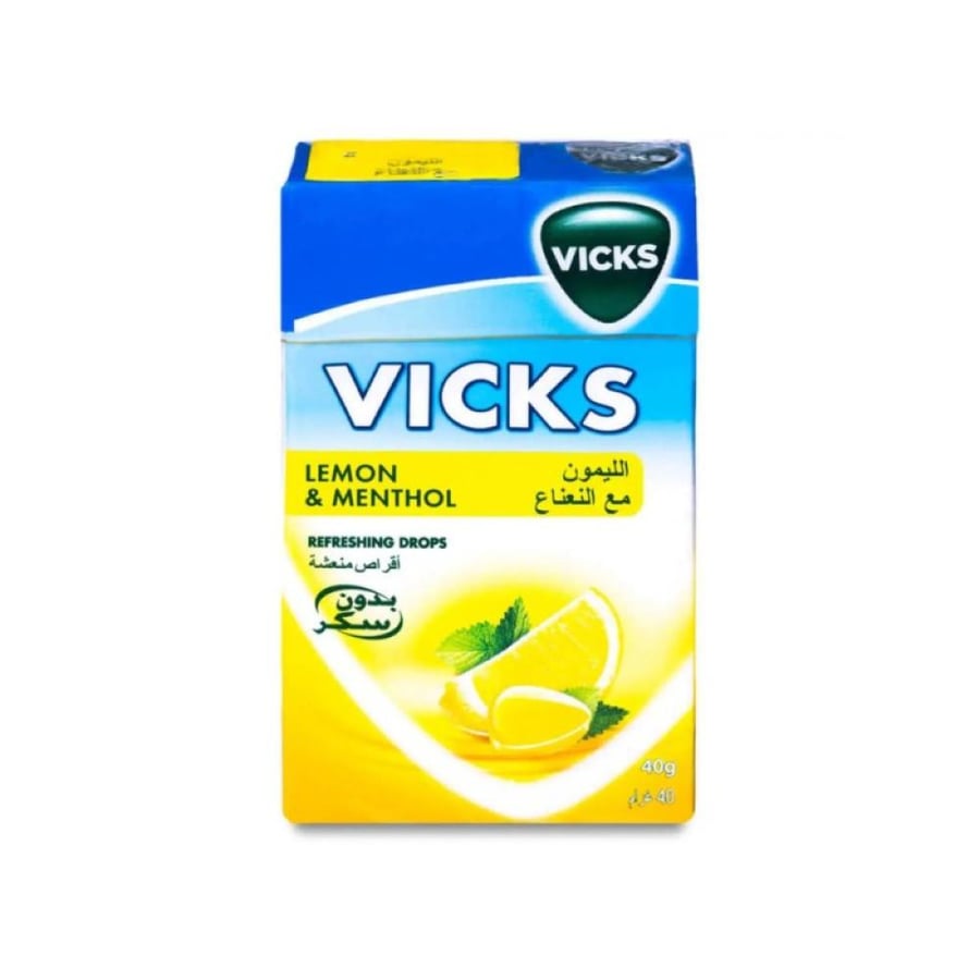 Vicks Lemon & Pepperment Throat Lozenge 40g