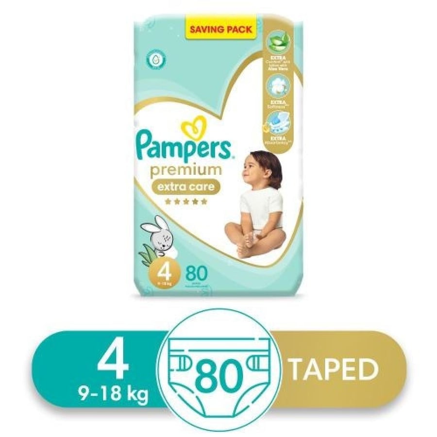 Pampers 4 diapers Aloe vera 2*74
