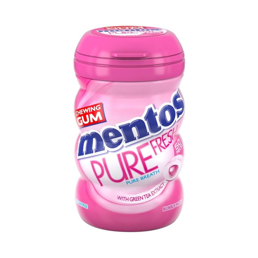 Mentos Pure Fresh Bubble Chewing Gum 50