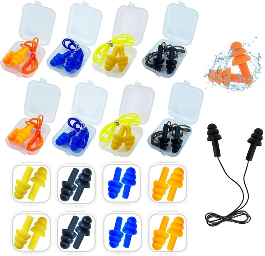 EAR PLUGS 2 PAIRS WITH CORD