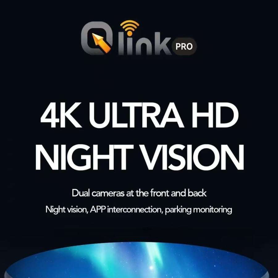 داش كام كيو لينك Qlink pro 4k امامي وخلفي