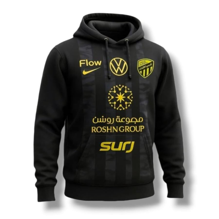 بلوفر الاتحاد السعودي الأسود الجديد