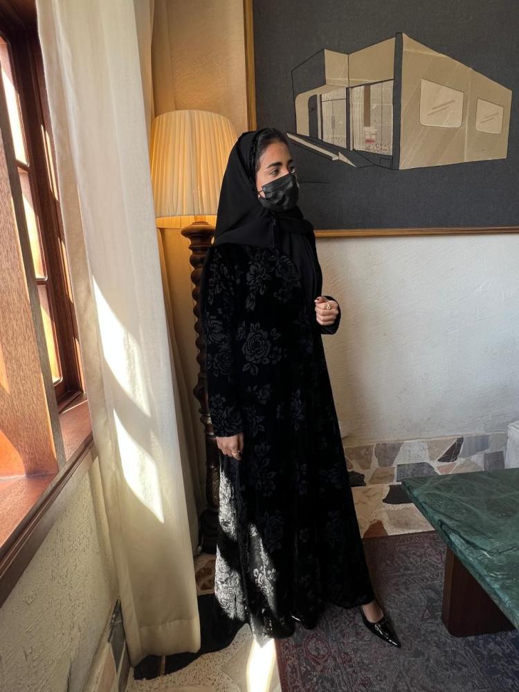 Black chiffon (velvet chiffon)