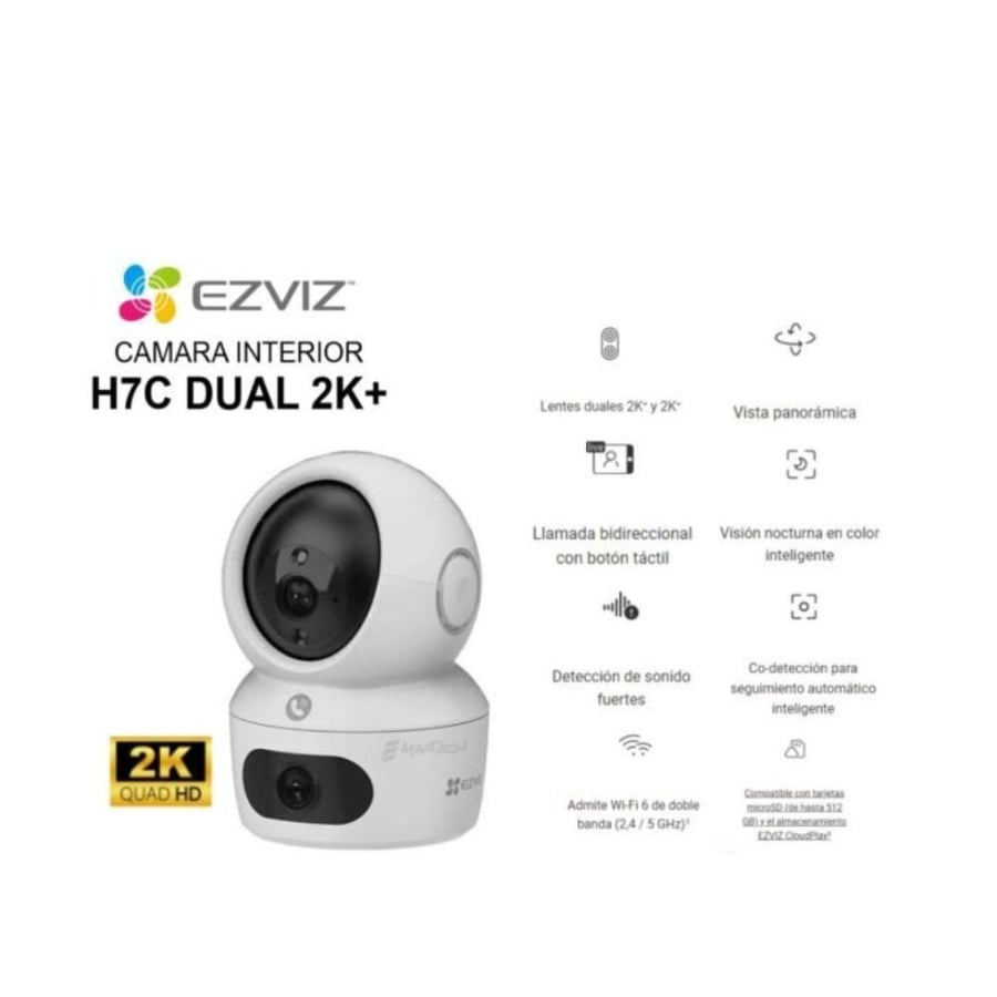 كاميرا منزلية ذكية بدقة 4 ميجا تعمل بالتحريك والإمالة من ايزفيز , CS-H7c-4MP