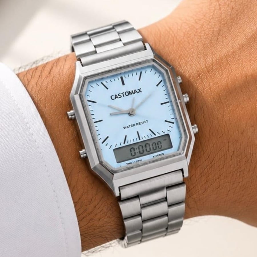 ساعة كاسيو CASIO VINTAGE سماوي