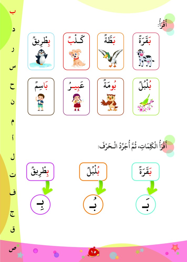 تمارين القراءة الهرمية في سلسلة مرحبا لغتي