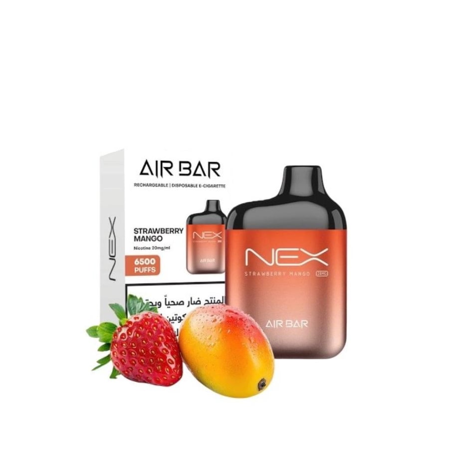 سحبة اير بار نكس 6500 سحبة 20 نوكتين AIR BAR NEX 6500 pufss 20mg-