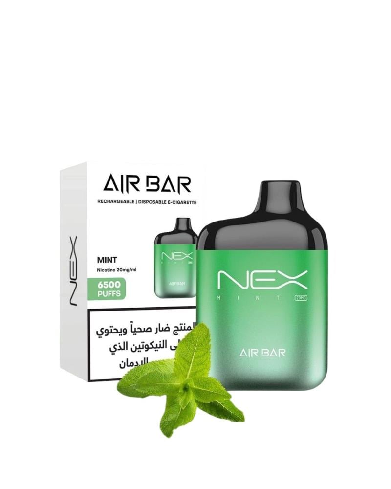 سحبة اير بار نكس 6500 سحبة 20 نوكتين AIR BAR NEX 6500 pufss 20mg-