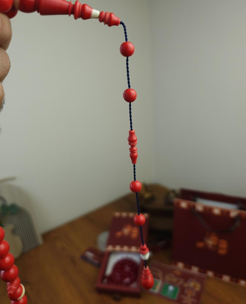 سبحة بلياردو احمر تمليكة