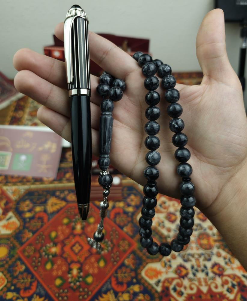 طقم قلم + سبحة بكلايت مجانا