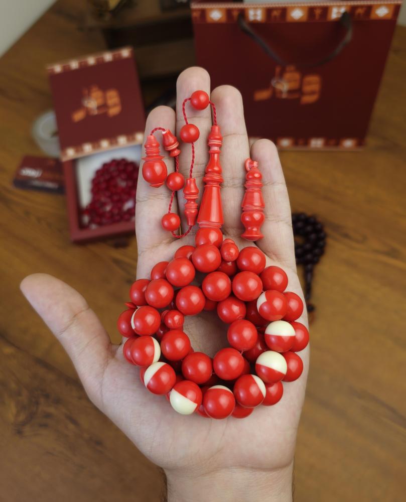 سبحة بلياردو احمر تمليكة