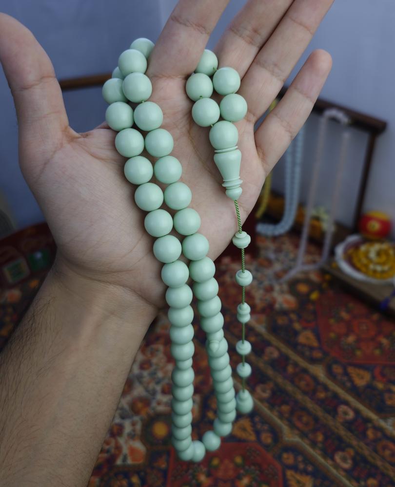 سبحة دومنة فستقي غامق تمليكة