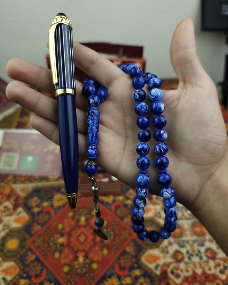طقم قلم + سبحة بكلايت مجانا