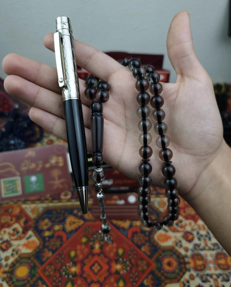 طقم قلم + سبحة بكلايت مجانا