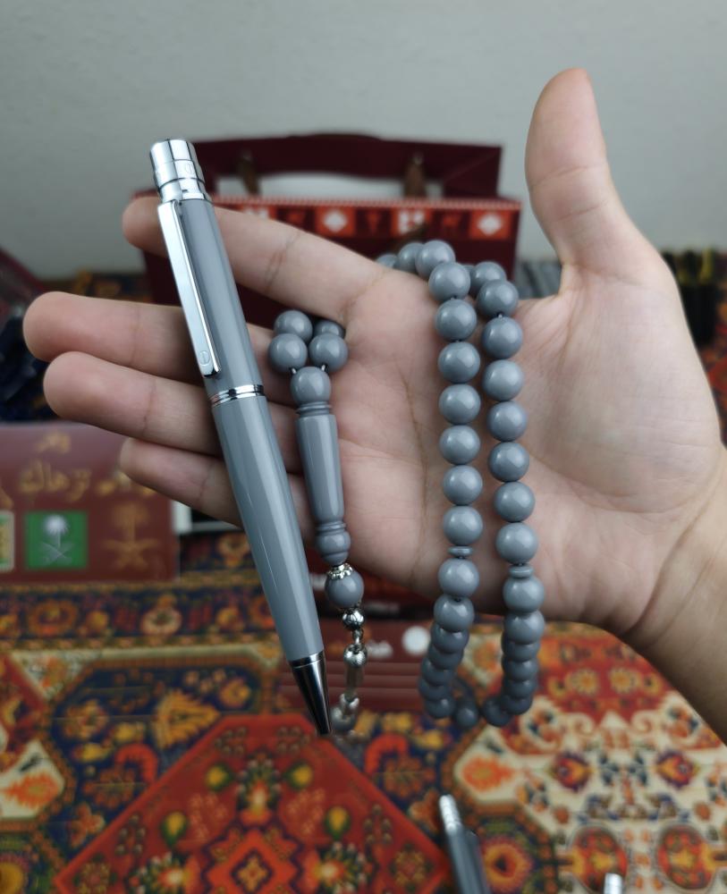 طقم قلم + سبحة بكلايت مجانا