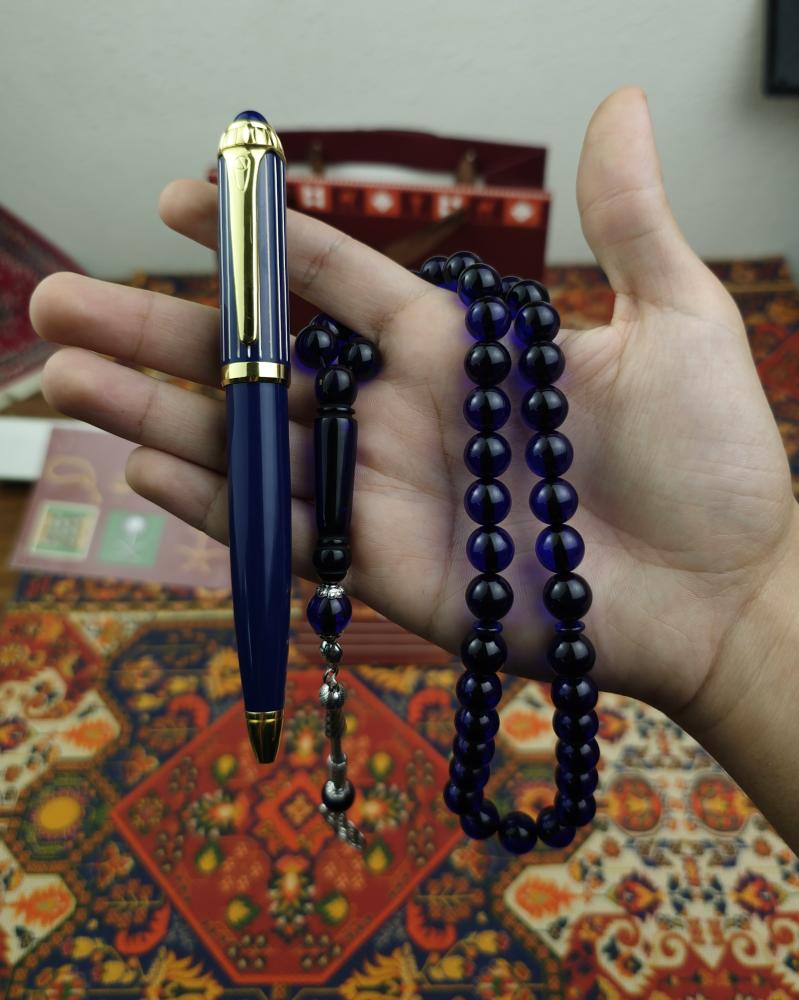 طقم قلم + سبحة بكلايت مجانا