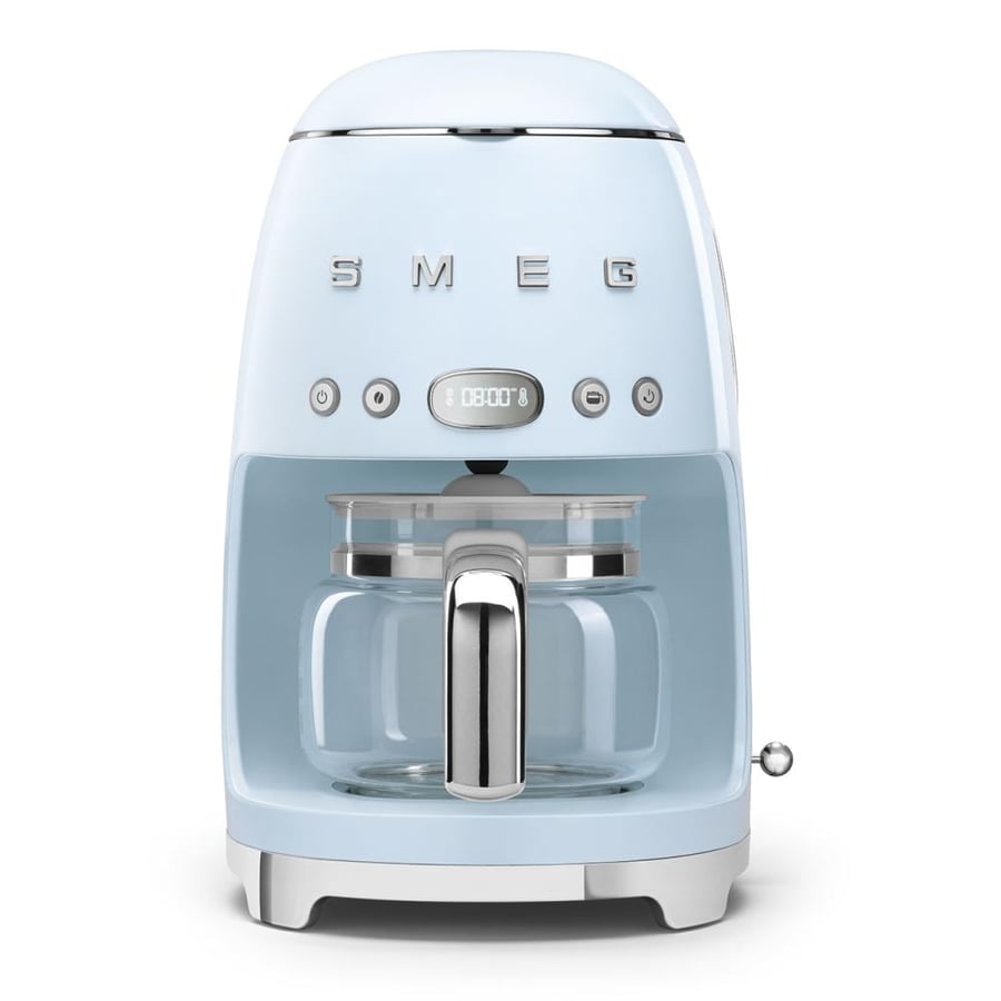 ماكينة تحضير القهوة ترشيح بالتنقيط SMEG نمط الخمسينات ريترو-أزرق فاتح