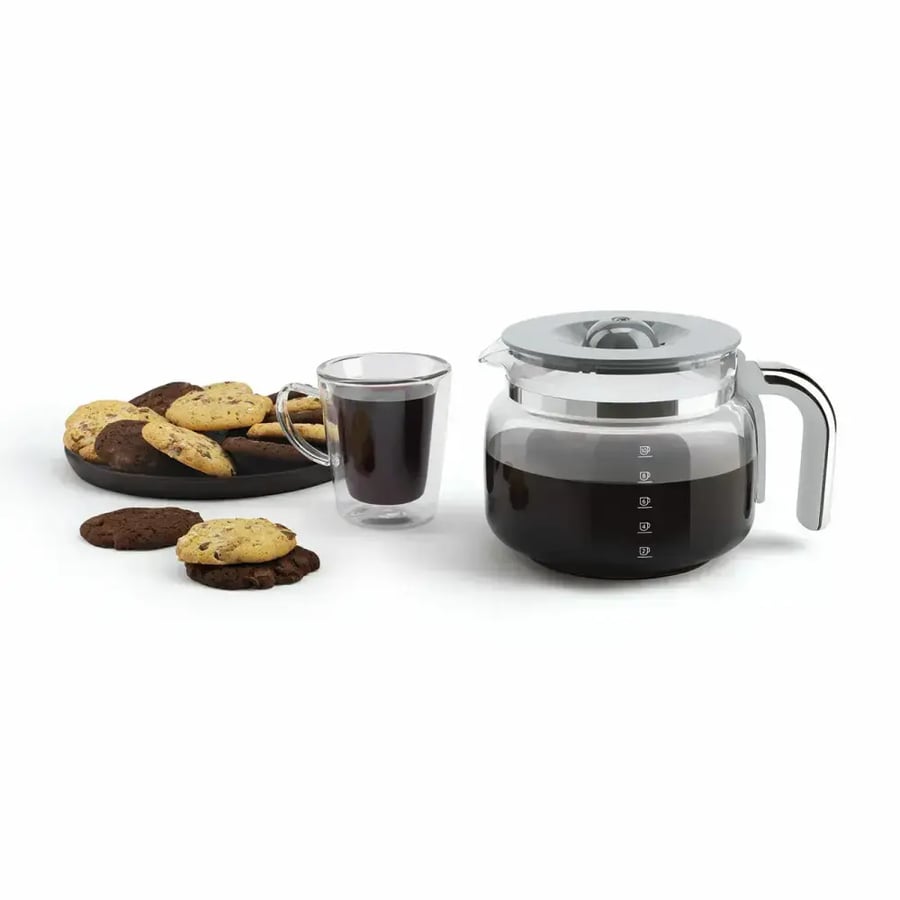 ماكينة تحضير القهوة ترشيح بالتنقيط SMEG نمط الخمسينات ريترو-أخضر فاتح