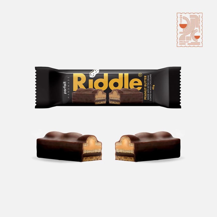 RIDDLE PEANUTBUTTER WAFER STICKS أعواد ويفر زبدة الفول السوداني