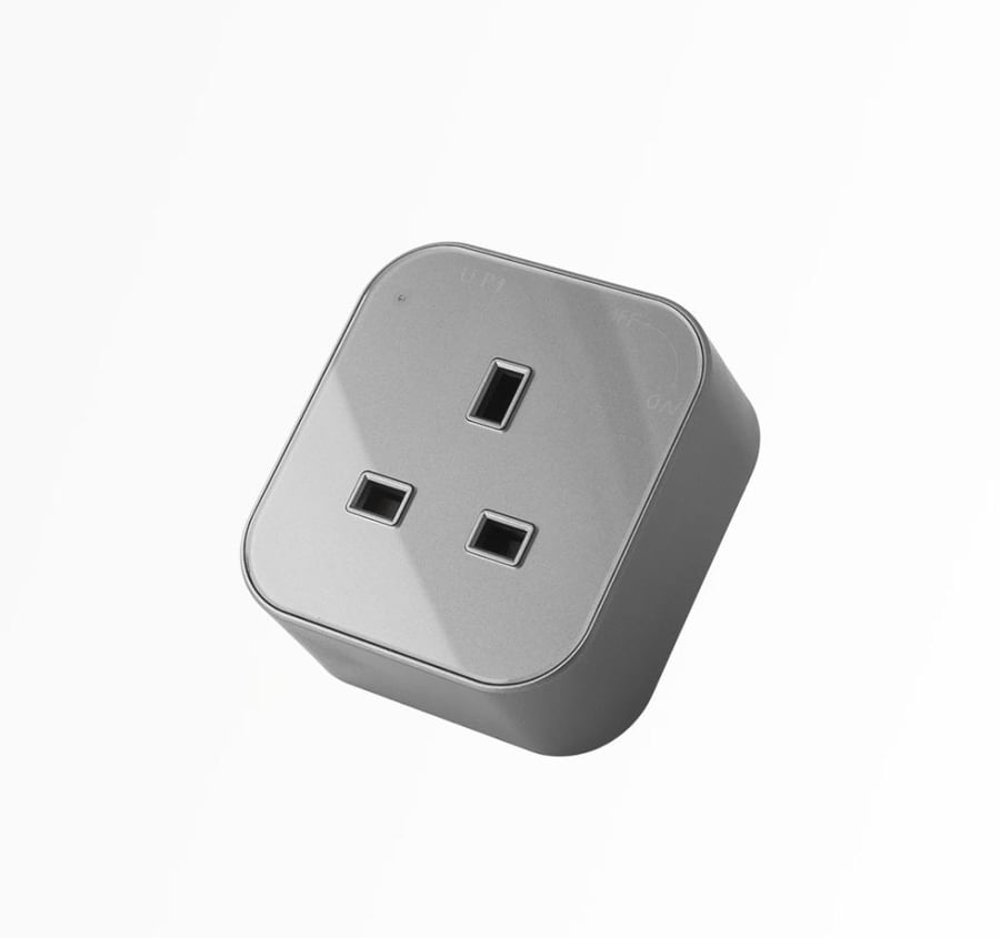 فيش تراك سوكت 13 امبير رمادي مستطيل ثلاثي عادي TRACK SOCKET SQURE GY