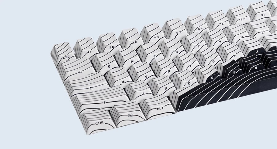 Magnetic Waves Keycaps