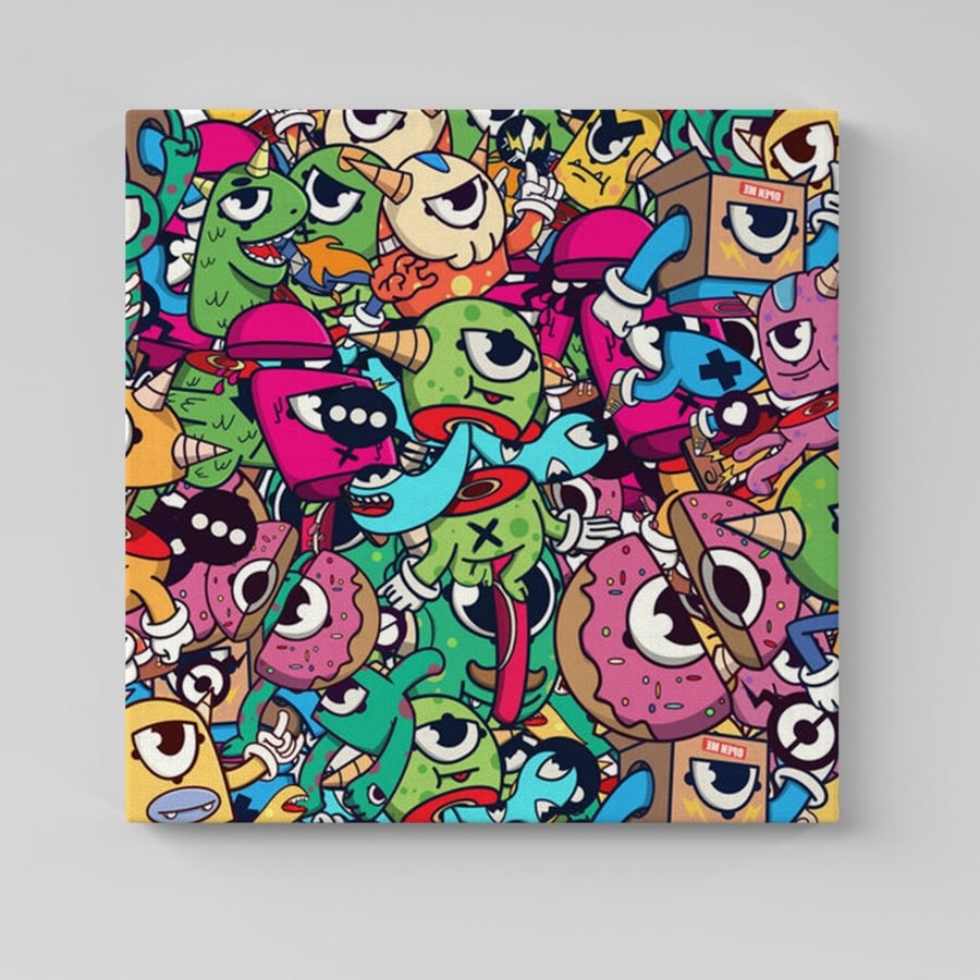لوحة كانفس جدارية بتصميم مميز مقاس 60×60