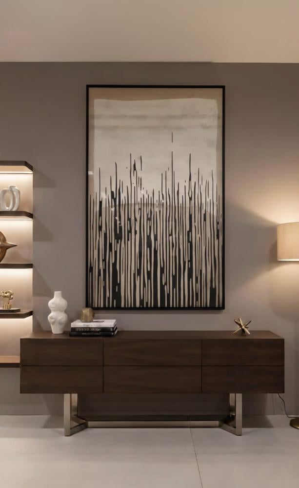 لوحه فنيه مع علاق عبايه  100×180