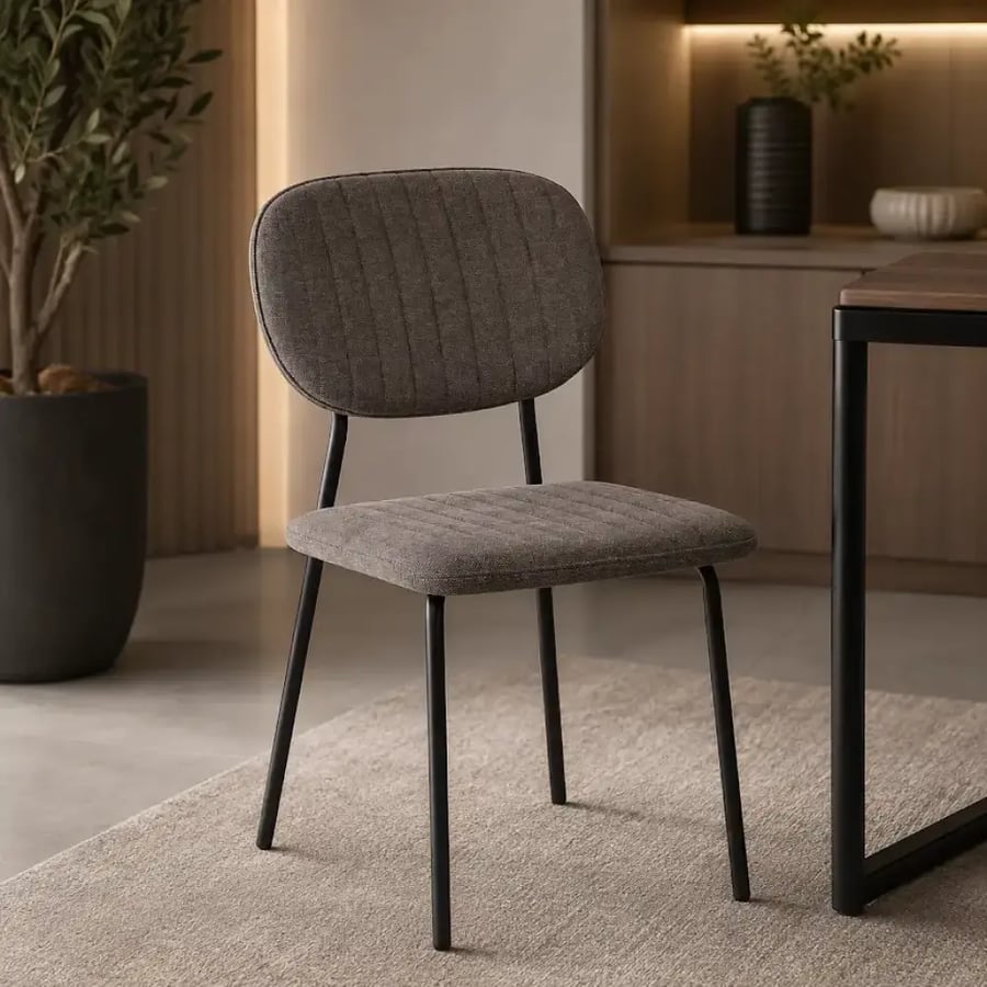 كرسي مفرد قماش VC-121 LIGHT BROWN 86*47*47