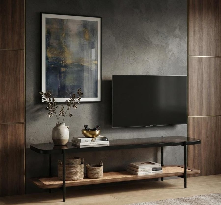 tv طاولة بالازما black