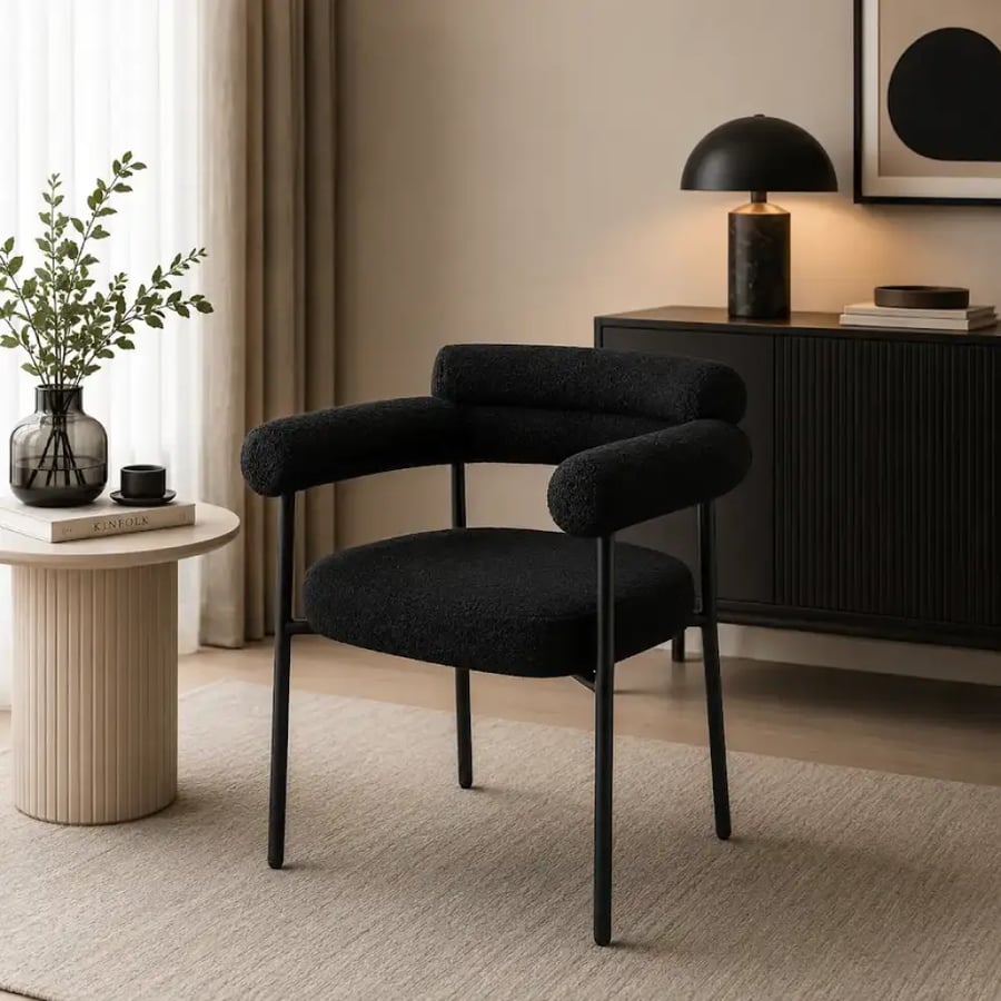 كرسي بوكليه مفرد VC-108 BLACK 75*65*44