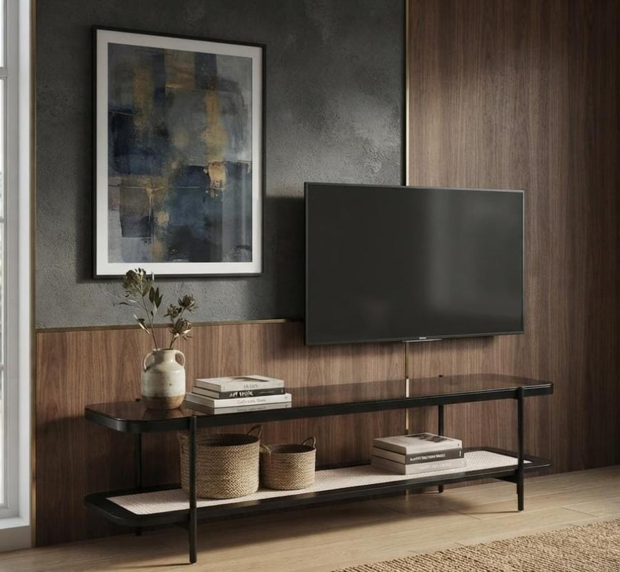 tv طاولة بالازما brown