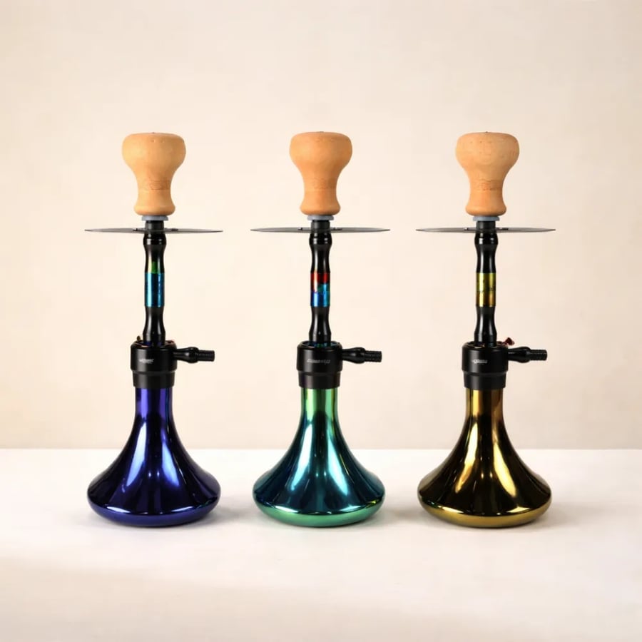 Zaeem hookah small size HK2547 – Elegant colored glass