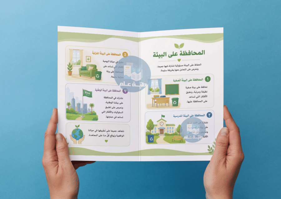 مطوية صحتي و بيئتي