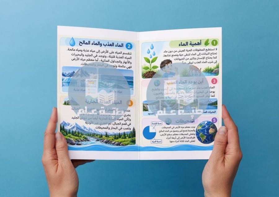مطوية الماء على الأرض