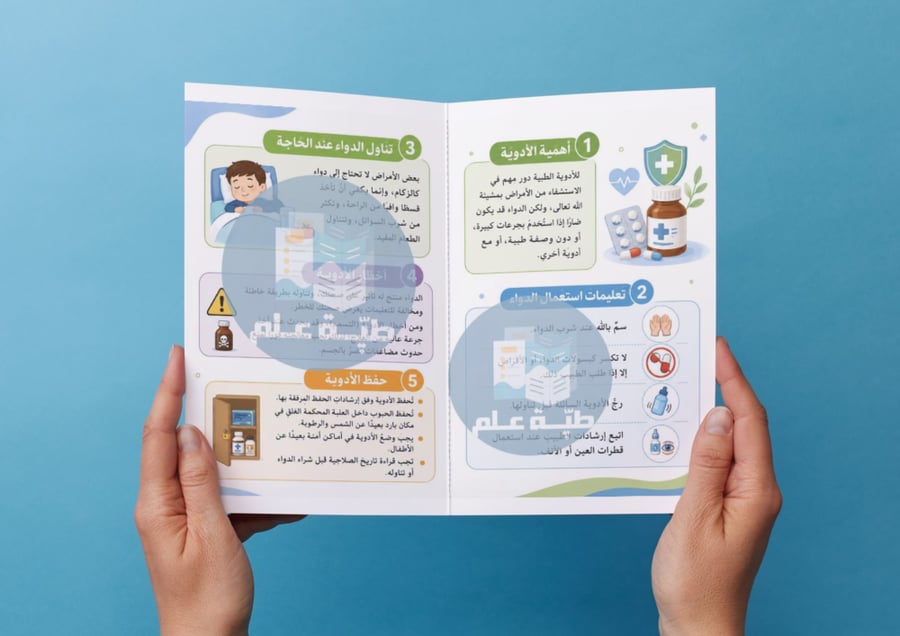 مطوية التعامل مع الأدوية