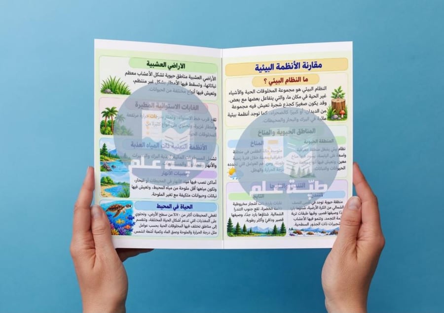 مطوية مقارنة الأنظمة البيئية