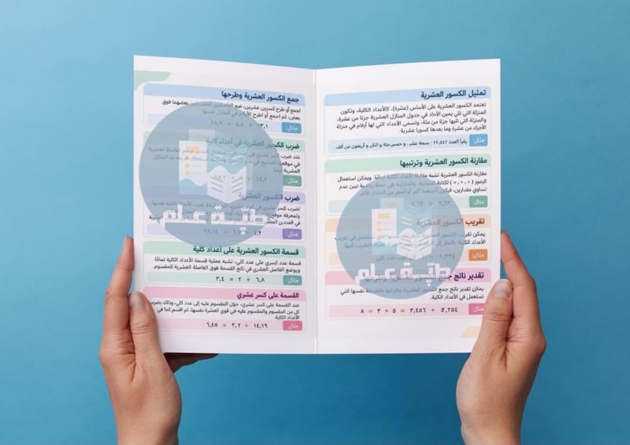 مطوية العمليات على الكسور العشرية