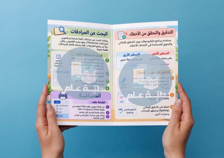 مطوية التدقيق و الطباعة