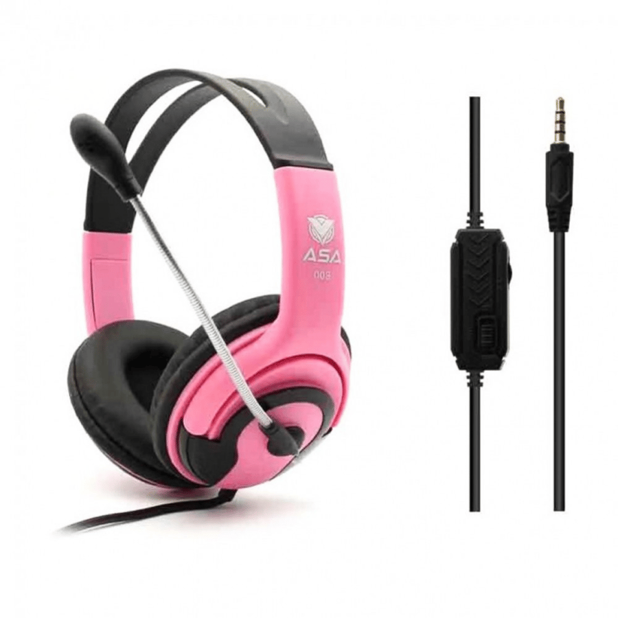 سماعة ASA للPS4|5سماعة ألعاب ASA 006 Gaming Headset سلكية مع مايكروفون – ألوان متعددة